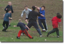 Playing Football