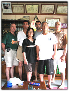 Eiko Sensei, his wife and our group